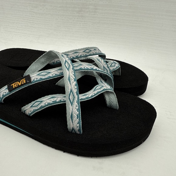 Teva Women's Shoes SZ 5 Olowahu Slip Cross Straps Sari Ribbon Sandals Flip Flops - Picture 16 of 16